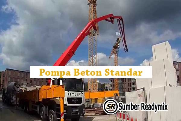 harga sewa pompa beton standar